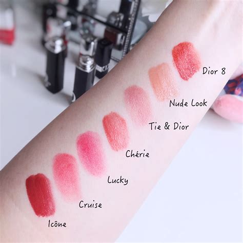 Dior swatches